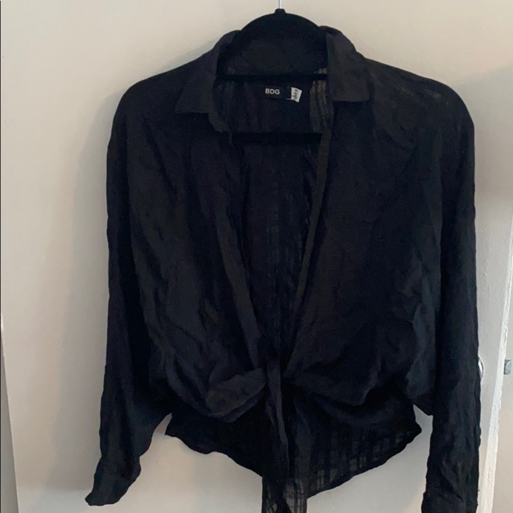 Tie front shirt